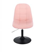 Kosmetická židle SAMSON na černém talíři- růžová
