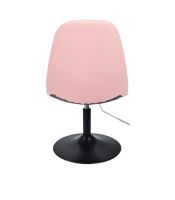 Kosmetická židle SAMSON na černém talíři- růžová