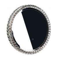Kulaté zrcadlo zdobené GLAMOUR LED, průměr 50 cm - WA-50C