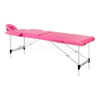 Skládací hliníkový masážní stůl Activ Fizjo Komfort 2 segmenty - růžový