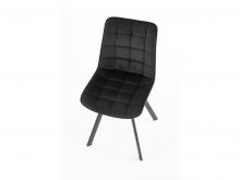 Kosmetická židle ORLEN VELUR - černá