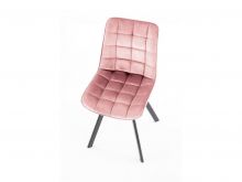 Kosmetická židle ORLEN VELUR - růžová