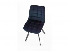 Kosmetická židle ORLEN VELUR - tmavě modrá