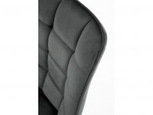 Kosmetická židle ORLEN VELUR - tmavě šedá