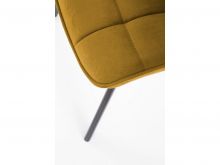Kosmetická židle ORLEN VELUR - žlutá