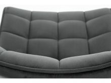Židle ORLEN VELUR - tmavě šedá
