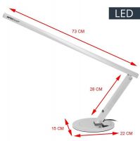 Stolní lampa SLIM LED stříbrná