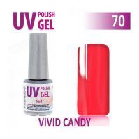 70.UV gel lak na nehty hybridní VIVID CANDY 6 ml