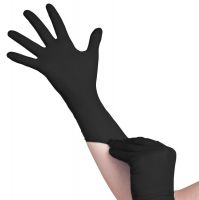Jednorázové nitrilové rukavice černé